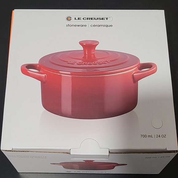 Large New Le Creuset Cocotte Limited Edition Olive Branch Pattern Embossed NEW - Picture 7 of 7